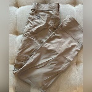 Men’s prAna Stretch Zion Pants. Tan.